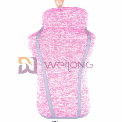 Velcro Opening Pink Fleece Pet Coat Jaket Heather Dog Sweatshirt
