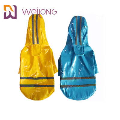 PU Kulit Ringan Pet Raincoat Windproof Puppy Rain Jacket