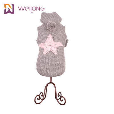 Sweater Rajutan Anjing Turtleneck Kabel Klasik BSCI Puppy Rajutan Jumper