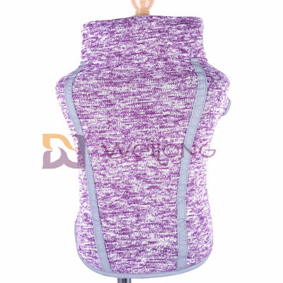 Warp Fleece Lining Dog Anxiety Vest Jaket Ungu Fleece Dog Coat