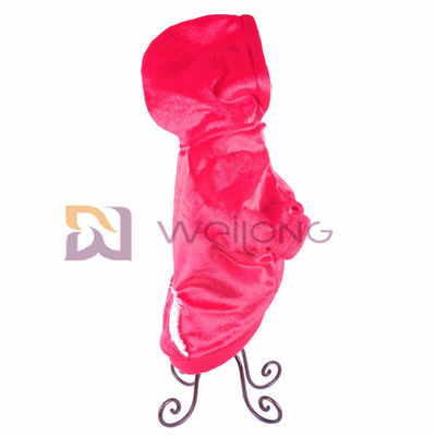Musim Gugur Mengkilap Velour Pet Hoodie Lembut Dan Hangat BSCI natal anjing jaket Mantel