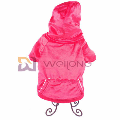 Musim Gugur Mengkilap Velour Pet Hoodie Lembut Dan Hangat BSCI natal anjing jaket Mantel