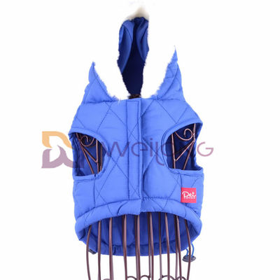 Adjustable Fit Poly Taffeta Lapisan Pakaian Anjing Lucu Pongee Biru Quilting Kelinci Xxs Pakaian Anak Anjing