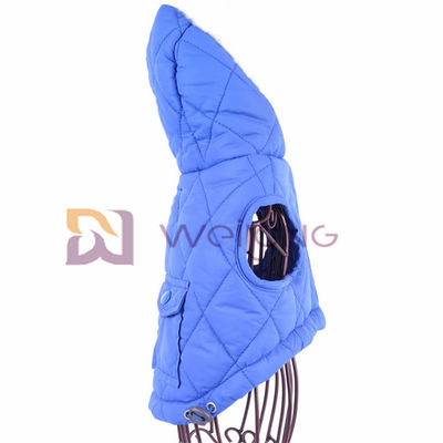 Adjustable Fit Poly Taffeta Lapisan Pakaian Anjing Lucu Pongee Biru Quilting Kelinci Xxs Pakaian Anak Anjing