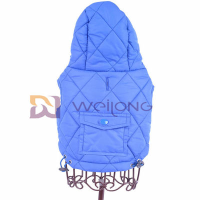 Adjustable Fit Poly Taffeta Lapisan Pakaian Anjing Lucu Pongee Biru Quilting Kelinci Xxs Pakaian Anak Anjing