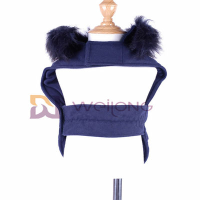 Mantel Jaket Bulu Anjing Kecil Besar yang Dapat Dilepas Wol Kerah Mewah Untuk Musim Dingin BSCI