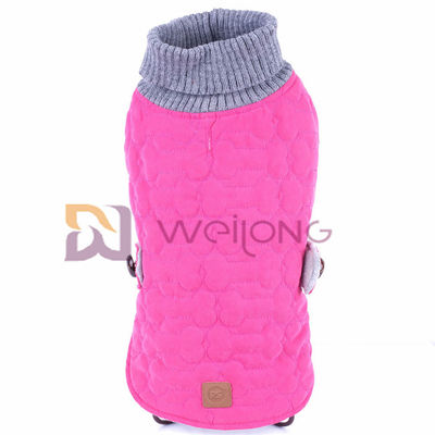 Polyester Gumpalan Kerah Rajutan Anjing Jumper Sweater WMT Untuk Anjing Hangat