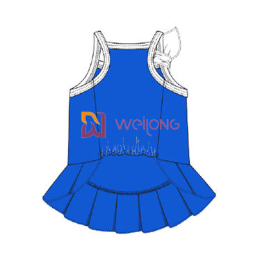 Disesuaikan Cvc Jersey Sailor Anchor Pet Dress Bernapas Anjing Gaun Wanita