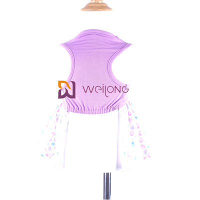 Disesuaikan CVC Jersey Rainbow Pet Dress Digital Print Pongee dog tutu skirt