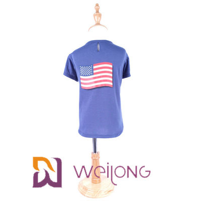 BSCI Bendera Amerika Hewan Peliharaan T Shirts untuk Anjing Hari Kemerdekaan Tank Top Tanpa Lengan Rompi