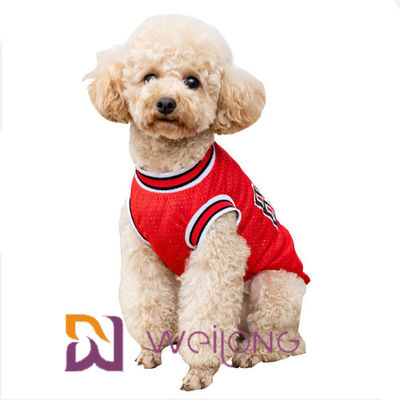 Customizable Print Number Mesh Pet T Shirt Nba Pet Apparel Jerseys