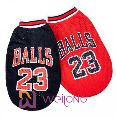 Customizable Print Number Mesh Pet T Shirt Nba Pet Apparel Jerseys
