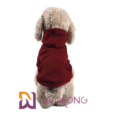 Musim Gugur / Musim Dingin BSCI Hoodie Puppy Shirts Untuk Anjing Warna yang Dapat Disesuaikan