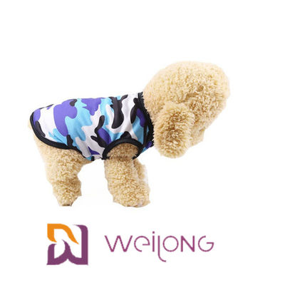 Kemeja Anjing Camo Pakaian Hewan Peliharaan Kaos Polos Tanpa Lengan Warna-warni Mesh Bernapas