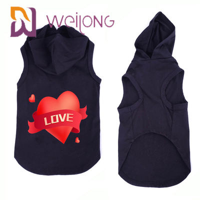 Musim Gugur Tanpa Lengan Kucing Anjing Dicetak Pet Hoodie Anjing Dan Pakaian Kucing