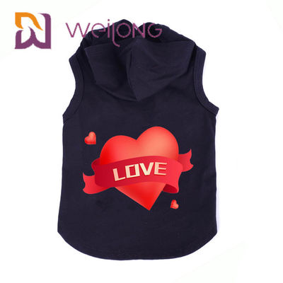 Musim Gugur Tanpa Lengan Kucing Anjing Dicetak Pet Hoodie Anjing Dan Pakaian Kucing