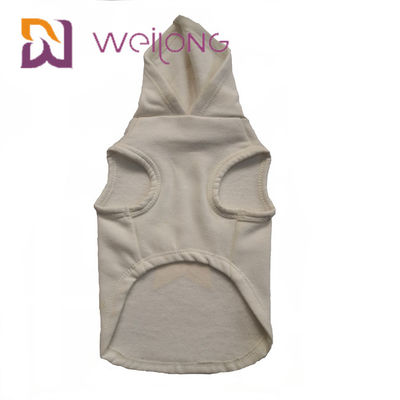 Pola yang Dapat Disesuaikan CVC Cotton Dog Hoodie Dengan Cetakan Karet