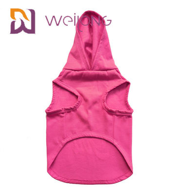 Warna-warni Karet Cetak Ulang Tahun Pet Hoodie Disesuaikan Pink Dog Hoodie