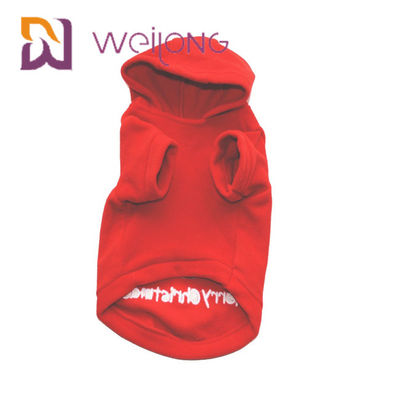 Menyulam Polar Fleece Pet HOODIE Untuk Natal Dog Fleece Hoodie