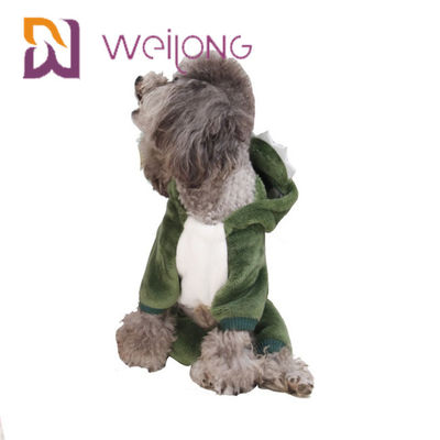 Karang Beludru Buaya Anjing Kecil Piyama Kucing Hangat Pakaian Anjing Hoodie