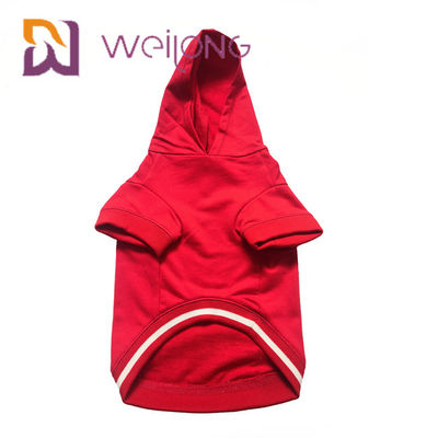 Warna Disesuaikan Rumah Pencetakan Anjing Peliharaan Natal Hoodie CVC Untuk Musim Gugur / Musim Dingin