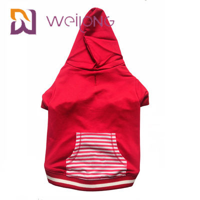 Warna Disesuaikan Rumah Pencetakan Anjing Peliharaan Natal Hoodie CVC Untuk Musim Gugur / Musim Dingin
