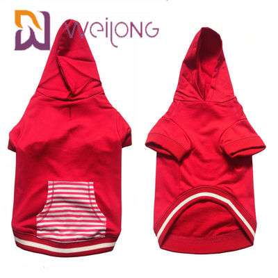 Warna Disesuaikan Rumah Pencetakan Anjing Peliharaan Natal Hoodie CVC Untuk Musim Gugur / Musim Dingin