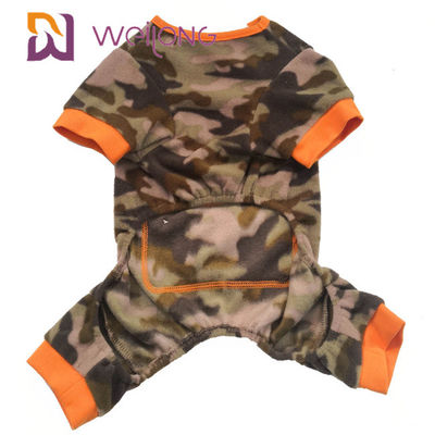 Poly Fleece Winter Pet Piyama Camo Skull Dog Fleece Onesie
