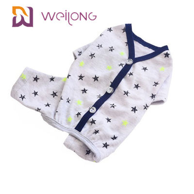 Pola Kustomisasi Musim Semi / Musim Panas Cardigan Pet Piyama Cotton Jersey Lining