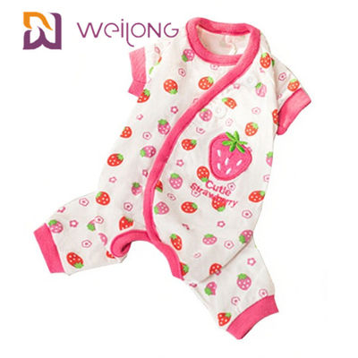 Kustomisasi Cetak Digital Musim Panas Xl Dog Piyama Onesie BSCI / WMT / ISO9001