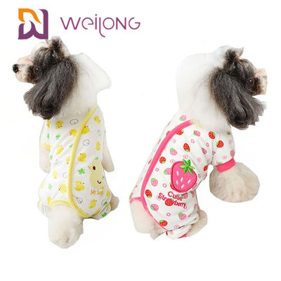 Kustomisasi Cetak Digital Musim Panas Xl Dog Piyama Onesie BSCI / WMT / ISO9001