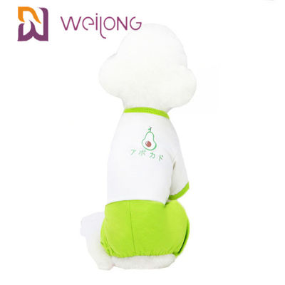 Poly French Terry Pet Piyama Rok Musim Panas Piyama Kustom Untuk Anjing Kucing