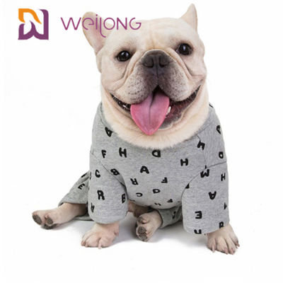 Kustomisasi Sweatshirt Musim Gugur / Musim Dingin Pet Piyama BSCI Dog Fleece Onesie