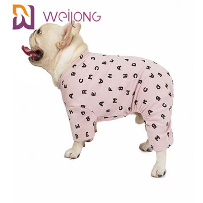 Kustomisasi Sweatshirt Musim Gugur / Musim Dingin Pet Piyama BSCI Dog Fleece Onesie