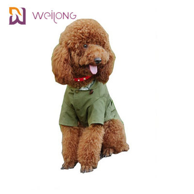 Spring Cat Wind Pet Coat Snap Pembukaan Cotton Twill Dog Trench Coat