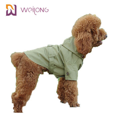 Spring Cat Wind Pet Coat Snap Pembukaan Cotton Twill Dog Trench Coat