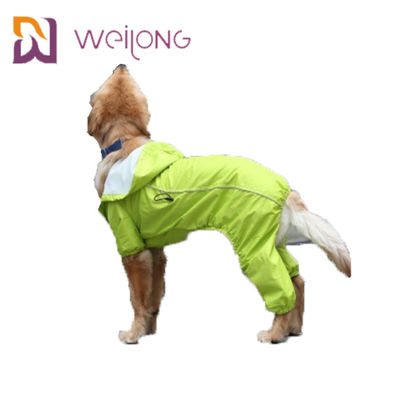 Safety Stripe Pet Raincoat Full Customization Dog Reflektif Jas Hujan