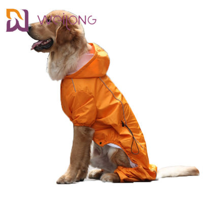 Safety Stripe Pet Raincoat Full Customization Dog Reflektif Jas Hujan