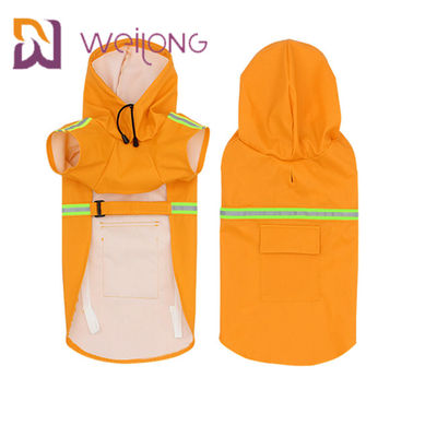 Jaket Anjing Tahan Air Reflektif Jaket Hujan Anjing Ukuran XS - XL