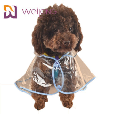 PVC Transparan Pet Raincoat Spring Summer Light Clear Dog Raincoat