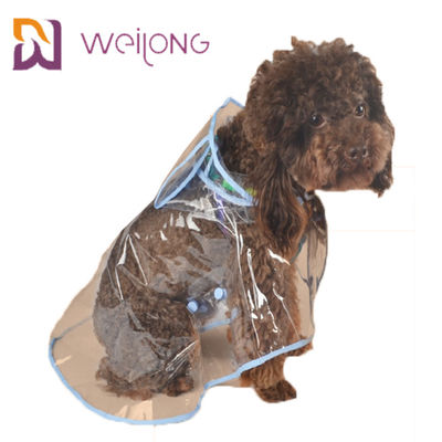 PVC Transparan Pet Raincoat Spring Summer Light Clear Dog Raincoat