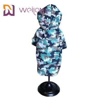 Velcro Pembukaan Camo Pet Dog Waterproof Jumpsuit Mesh Lining