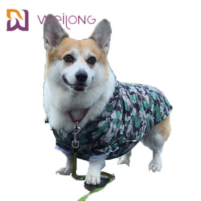 Velcro Pembukaan Camo Pet Dog Waterproof Jumpsuit Mesh Lining