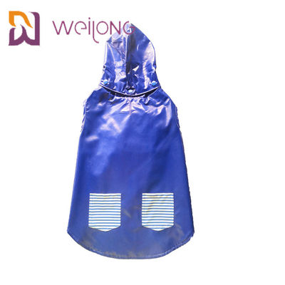 True Pocket Velcro Pembukaan Medium Dog Raincoat Disesuaikan Dua Sisi