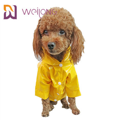 PU Kulit Ringan Pet Raincoat Windproof Puppy Rain Jacket
