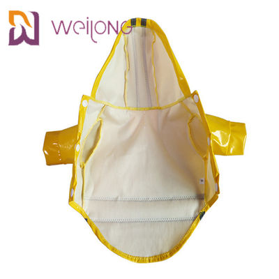 PU Kulit Ringan Pet Raincoat Windproof Puppy Rain Jacket