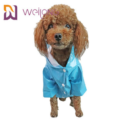 PU Kulit Ringan Pet Raincoat Windproof Puppy Rain Jacket
