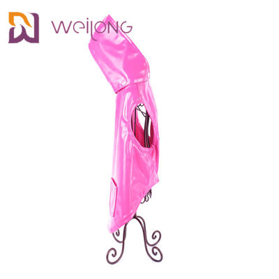 Customized Pink PU Leather Ringan Tahan Air Anjing Mantel Xl Jas Hujan Anjing