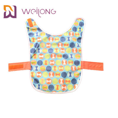 Menyulam Cetak Polar Fleece Lined Dog Jas Hujan Anjing Jas Hujan