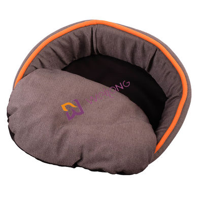 Round Flax Donut Tempat Tidur Anjing yang Dapat Dicuci Sepenuhnya Pemanasan Sendiri Tempat tidur nyaman anjing BSCI